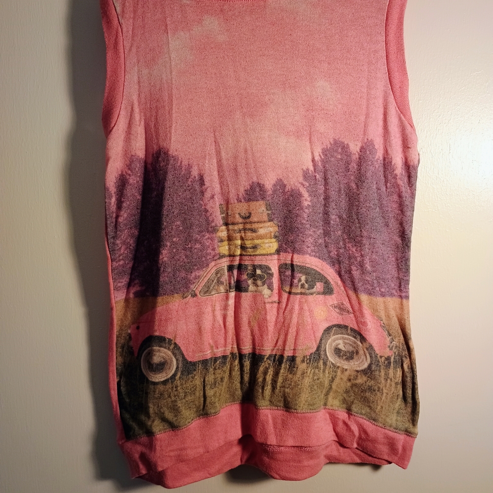 Justice Coral Sleeveless Top